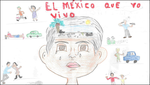 El México que vivo Hoy (5) dibujo de un niño mexicano 